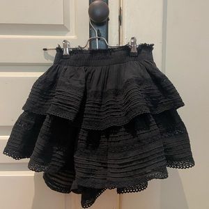 Arie rock and ruffle skirt